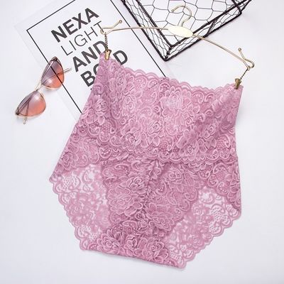 Womens High Waisted Lace Panties Plus Size Sexy Underwear Brief Hipster Panties